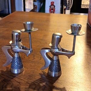 Banka Tin Angel Candle Holders